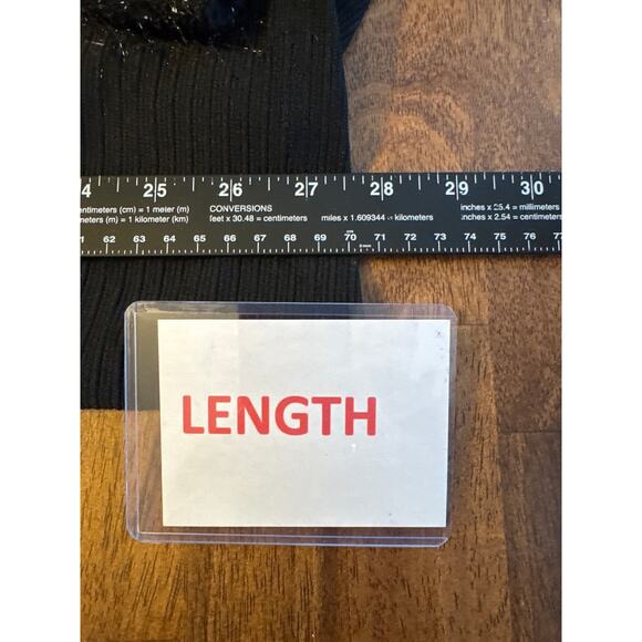 Simon Chang Black Eyelash Trim Ribbed Open Cardigan Jacket Tie Waist Size 4 - Picture 12 of 14